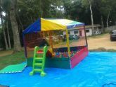 kit 3: Piscina de bol.+Escorreg+maquina de algodao doce+op